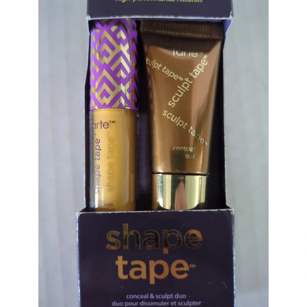 Tarte Shape Tape Conceal & Sculpt Duo 22N light neutral & cool bronze NEW IN BOX